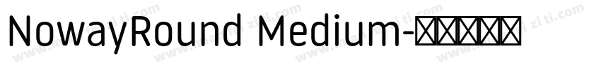 NowayRound Medium字体转换